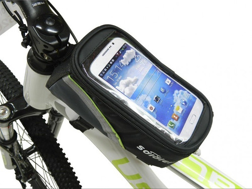 Imagen 6 de 9 de Estuche Maleta Alforja Bolso Porta Celular Bicicleta Grande