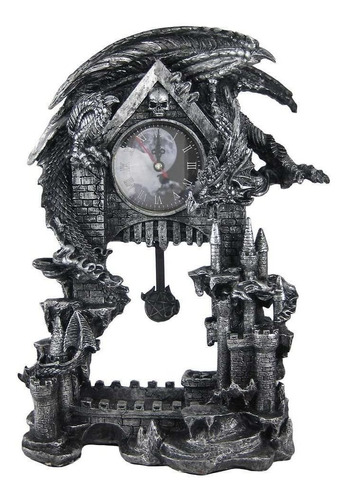 Malvado Dragon Pentagram Pendulo Reloj De Mesa