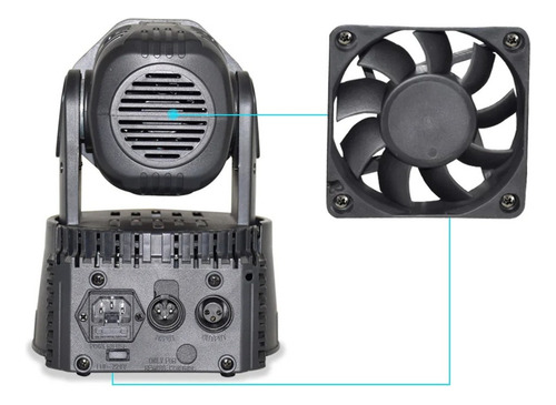 Luz Cabeza Móvil Robótico 18x3w Led Rgb Fiesta Disco