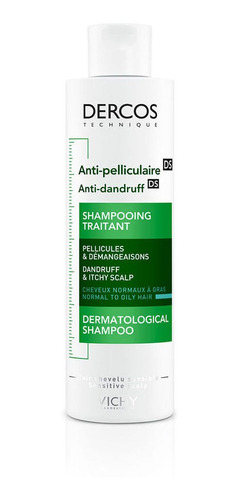 Vichy Shampoo Dercos Anticaspa 200 Ml Cabello Normal A Gras