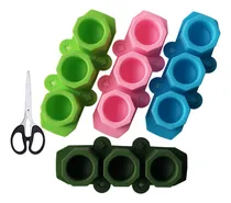 Comprar 4 Moldes De Silicona Para Macetas De Plantas Suculentas, Moldes De Hormigón, Moldes De Cristal Para Chupitos De Hielo, Moldes Para Manualidades, Portavelas De Bricolaje, Moldes Para Plantas Pequeñas
