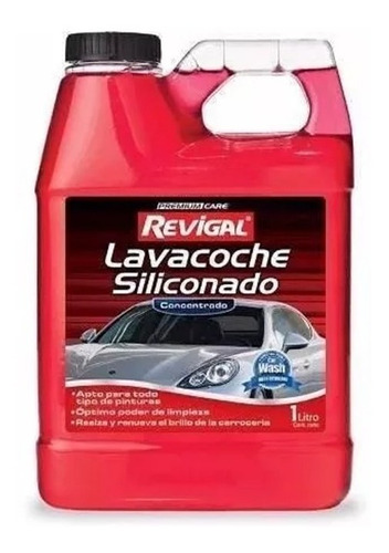Imagen 1 de 5 de Shampoo Ph Neutro Lava Auto Coche Siliconado 1litro Revigal