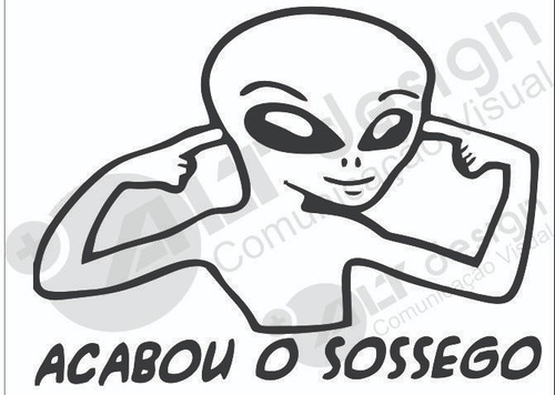 Adesivo Acabou O Sossego - 12 X 15 (som Carro) (asm1)