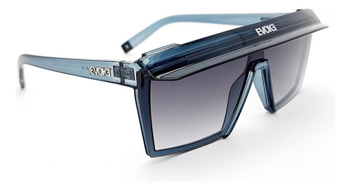 Óculos Solar Evoke Futurah T06 Azul Lente Cinza Degradê