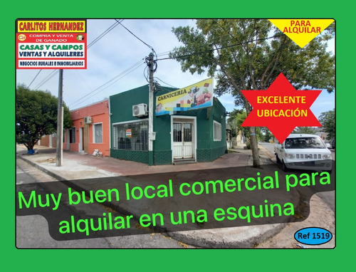 Ref 1519) ** A - Muy Buen Local Comercial Para Alquilar En La  Esquina De Calles Larrañaga Y Frugoni En San José