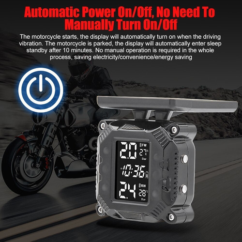 Sensor Tpms Moto Magnetico Solar Usb Sensores Externos Pem