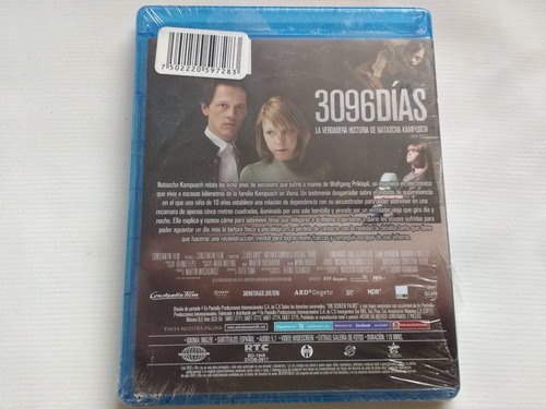 Blu Ray 3096 Días La Verdadera Historia De Natascha Kampusch