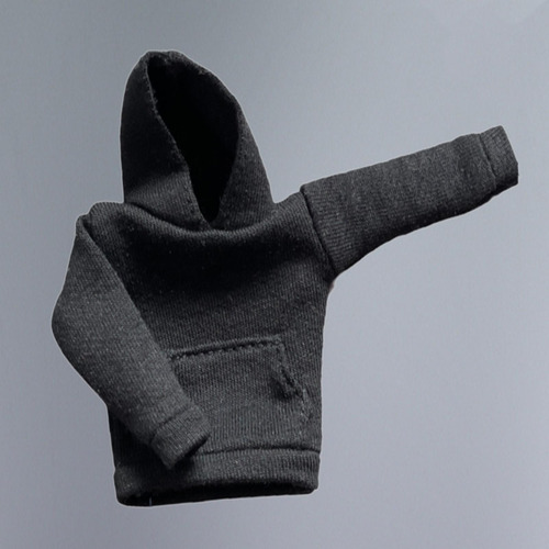 Sudadera Con Capucha De Tela En Miniatura A Escala 1/12 Para