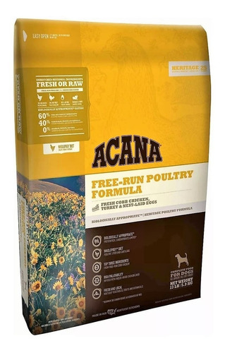 Acana Free Run Poultry Pollo Pavo Perros 11.3kg