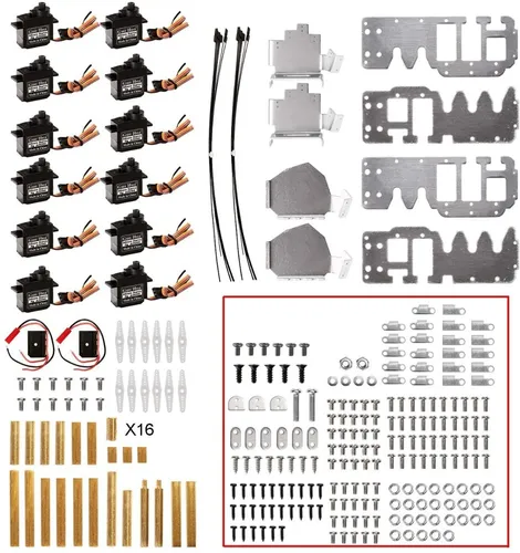 Kit Para Armar Robot Mano Robotica Derecha Con 5 Dedos