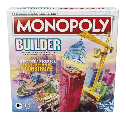 Imagen 1 de 3 de Juego De Mesa Monopoly Builder Hasbro F1696