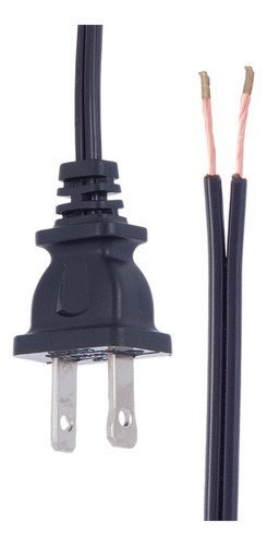P Lamp® Cable Lampara Negro Spt-1 6 Pie Largo Listado Ul