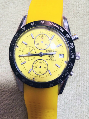 Reloj Tag Heuer Carrera Automático Amarillo Negro Amarillo (Usado)