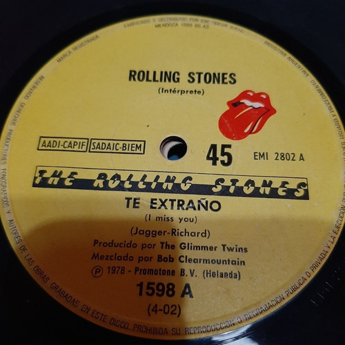 Simple Rolling Stones Emi C23