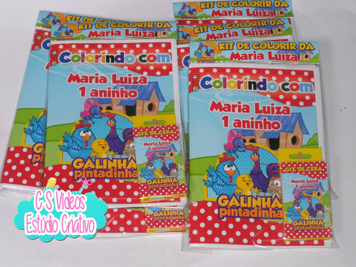 10 Kits Revista De Colorir - Livro + Cx De Giz De Cera