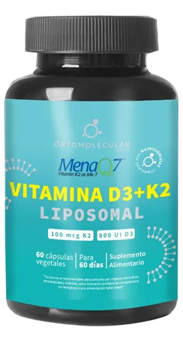 comprar Ortomolecular Vitamina D3 K2 Liposomal 60 Cap Huesos Corazon