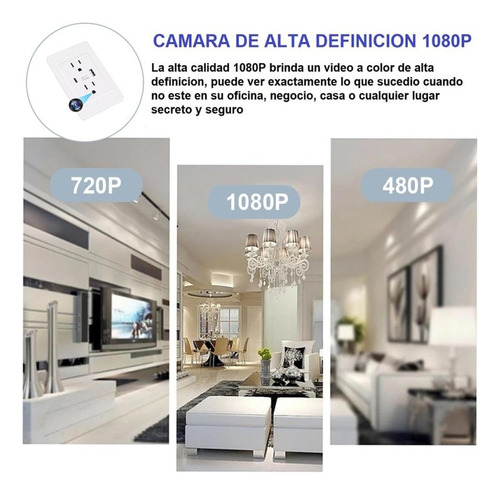 Cámara Espía Tomacorriente De Pared Wifi 1080p