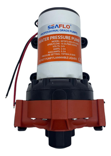 Bomba De Pressurização 5.0gpm 24v 18,9lpm 4.5a 70psi