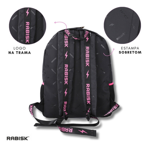 Mochila Laptop Reforçada Escolar Trabalho Rabisk
