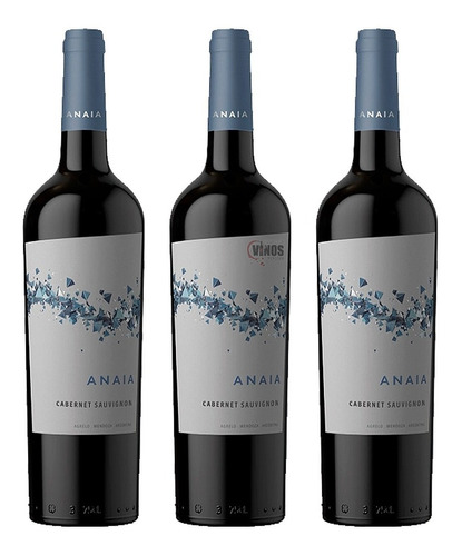 Vino Anaia Cabernet Sauvignon Pack X3 Unidades