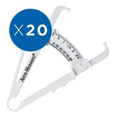 20x Caliper  Pack Amigos + Guia  Medidor De Grasa Adipometro