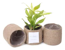 Comprar Cestas De Plantas De Yute - Fundas De Cuerda De Yute Tejida 