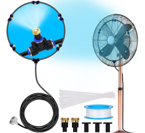 Kit De Nebulización Ventilador Mejorado Ajustable 26ft...