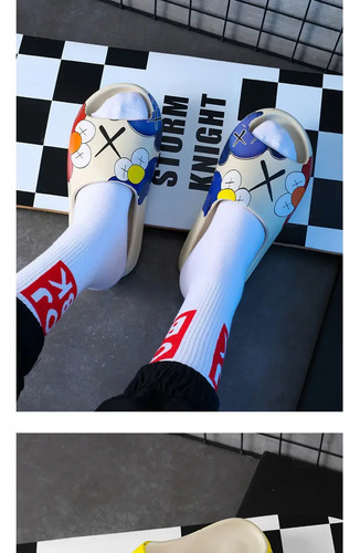 Zapatillas Con Letras De Eva Para Hombre, Parte Inferior Gru