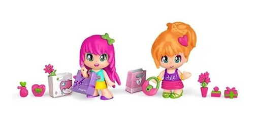 Imagen 2 de 5 de Pinypon Amigas De Shopping Set Figuras Accesorios 15605 Edu