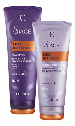Kit Eudora Siage Liso Intenso Shampoo + Condicionador