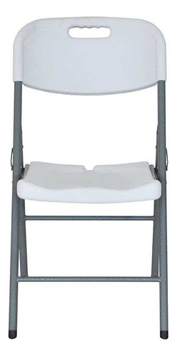 Silla Plástica Plegable Blow Molding Exterior Blanco - Rex