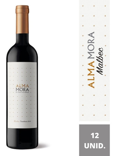 Vino Alma Mora Malbec Tinto 750ml X12 Botellas - 01mercado
