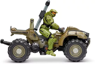 Halo Figura Vehículo Cuatriciclo Mongoose Master Chief 10cm