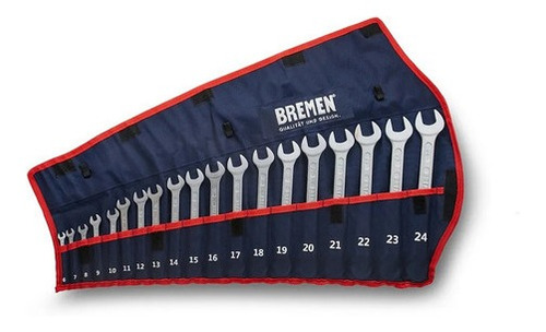 Llaves Combinadas En Jgo Estuche (6-24mm) [19 Llaves] Bremen