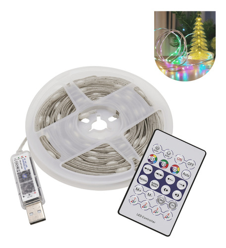 Fita Led Pisca Rgb Aplicativo Inteligente 10m Usb + Controle Tensão De Operação 5v 5v
