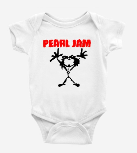 Body Bebé Pilucho Baby Rock Pearl - Jam Banda  100% Algodón