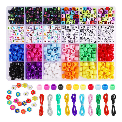 Phogary Kit Joyeria Cuenta Pony Kandi In Arco Iris Letra