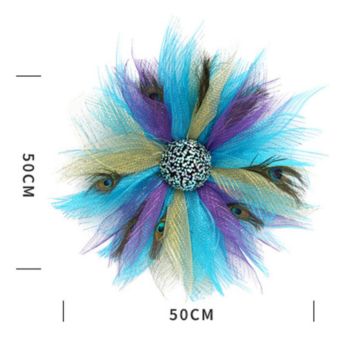 Corona De Plumas De Pavo Real For Colgar En Primavera Para