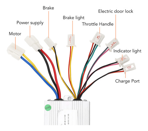 Controlador De Motor Con Escobillas, 12 V, 500 W, Faro, Acel