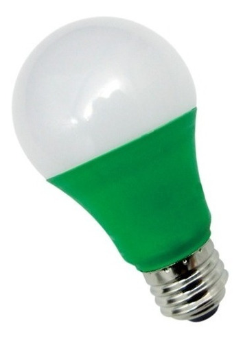 Lampara Led Interelec Color Verde 3w Rosca E27