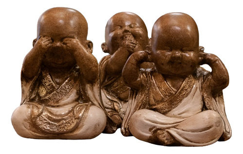 Budas Sabios X 3 Figura Decorativo Adorno Campoamor Deco