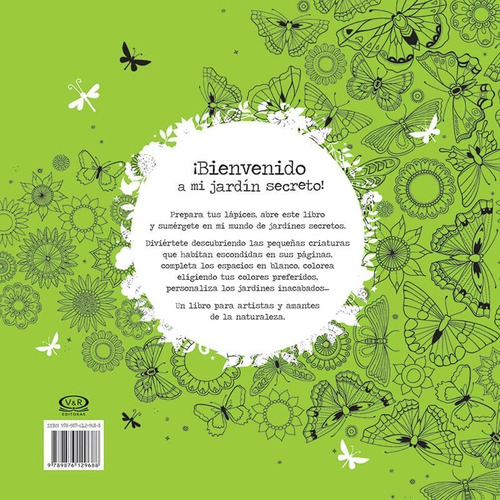 El Jardin Secreto - Johanna Basford - V & R - Libro Colorear