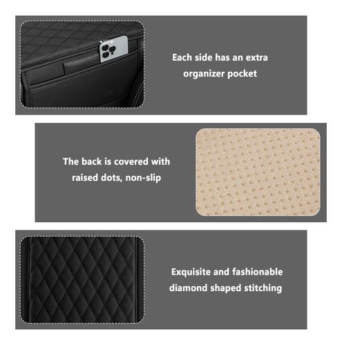 Funda De Cuero Microfibra Para Consola Central De Automóvil