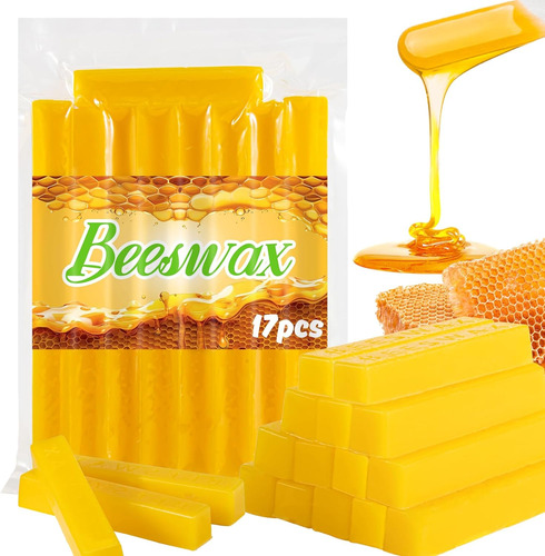 17pcs Barra De Cera De Abejas Amarilla  Bloque De Cera ...