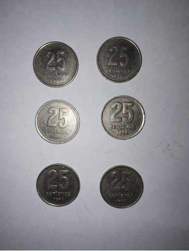 Vendo Monedas De 25 Centavos 
