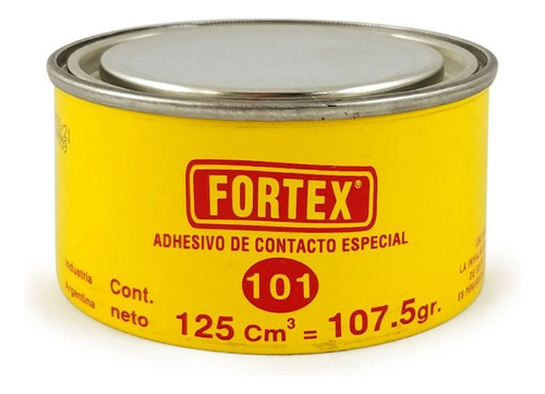 Adhesivo De Contacto Especial 101 125cm3 Fortex Color Amarillo