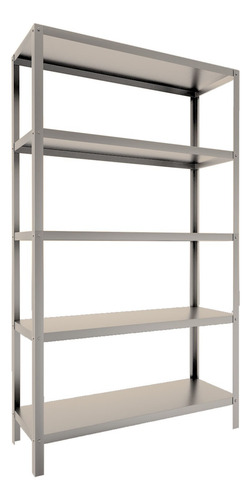 Estante Inox 5 Prateleiras P/ Organização Escritório Multius