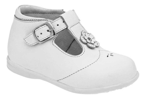 Zapato Casual Abc 568 Para Niña Talla 12-14 Blanco E2