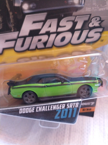 Fast And Furious Dodge Challenger Srt8 Mattel Escala 1:55