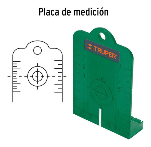 Nivel láser verde con alcance de 20 m Horizontal + Vertical Truper 17078